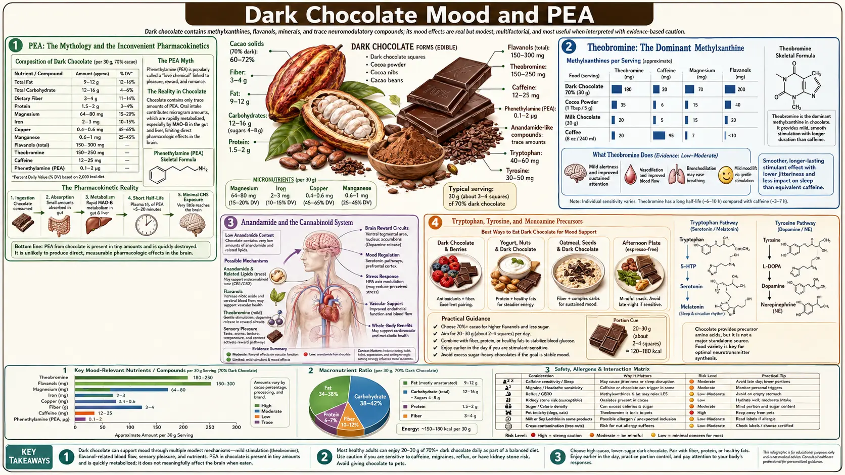 Mood and PEA — scientific infographic poster