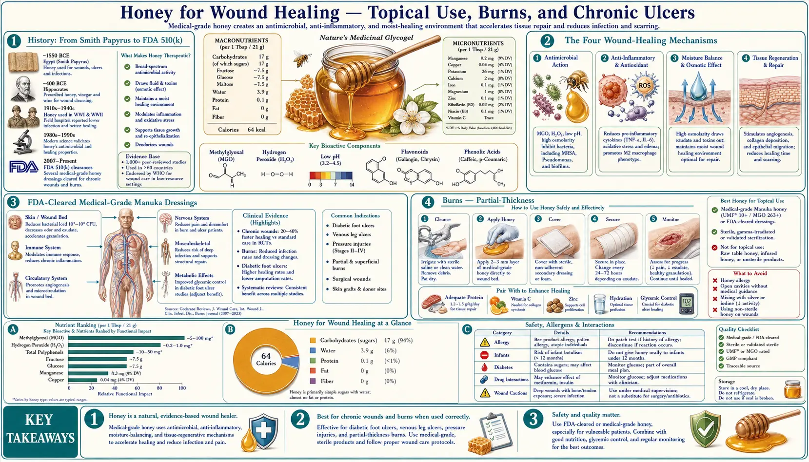 Wound Healing Topical — scientific infographic poster
