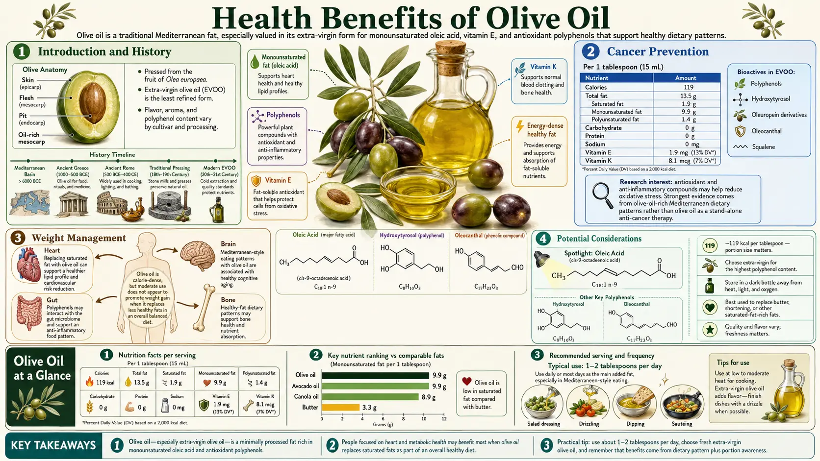 Olive Oil — scientific infographic poster