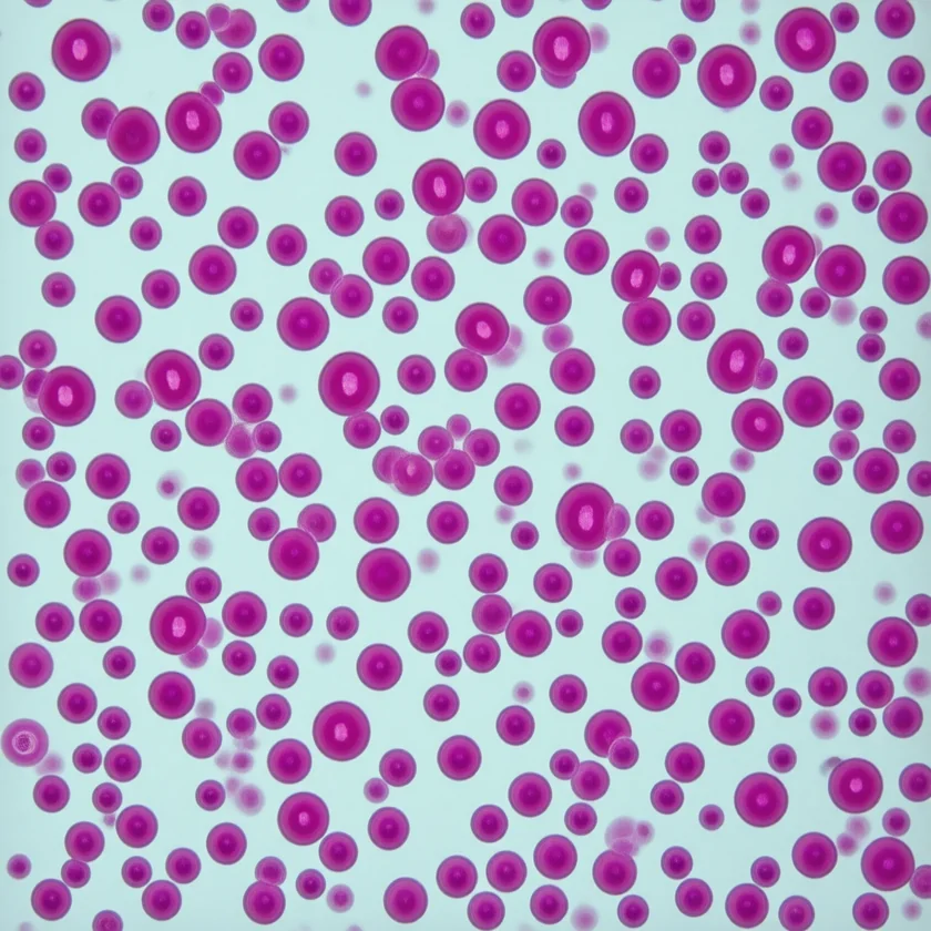 Red blood cells, which carry iron in hemoglobin