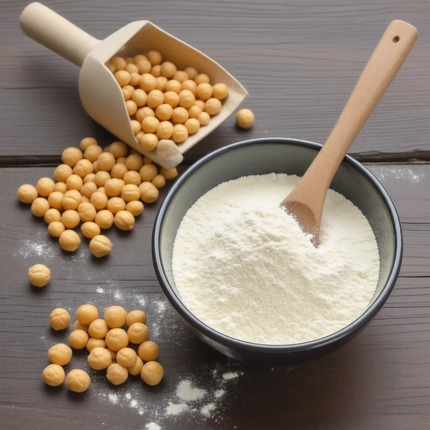 Chickpea flour and whole dried chickpeas