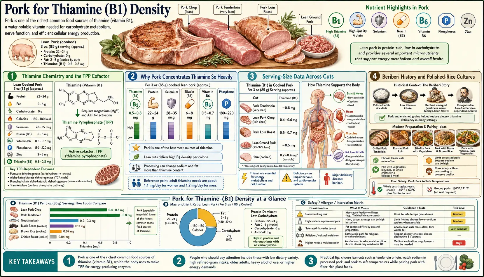Thiamine B1 Density — scientific infographic poster