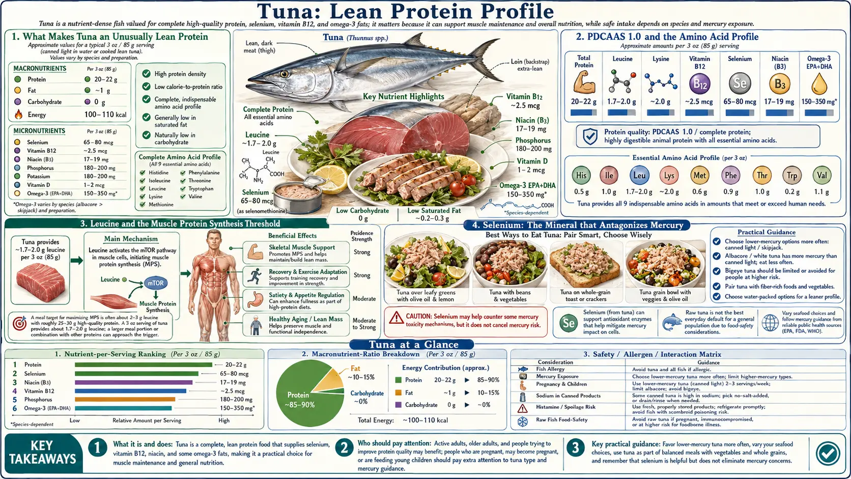 Lean Protein Profile — scientific infographic poster