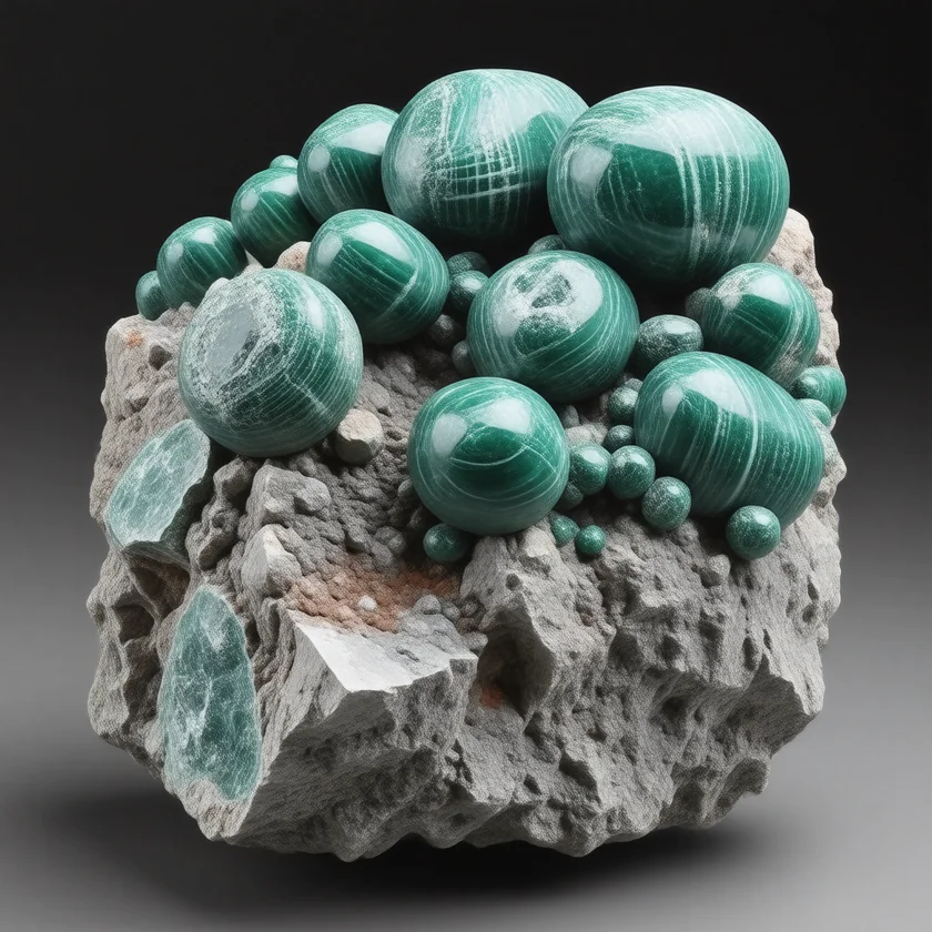 Malachite, a copper ore; sesame is very rich in copper