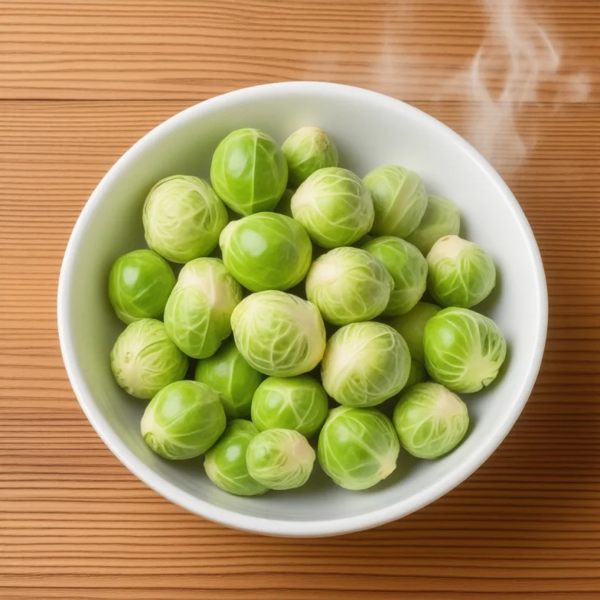 Steamed Brussels sprouts