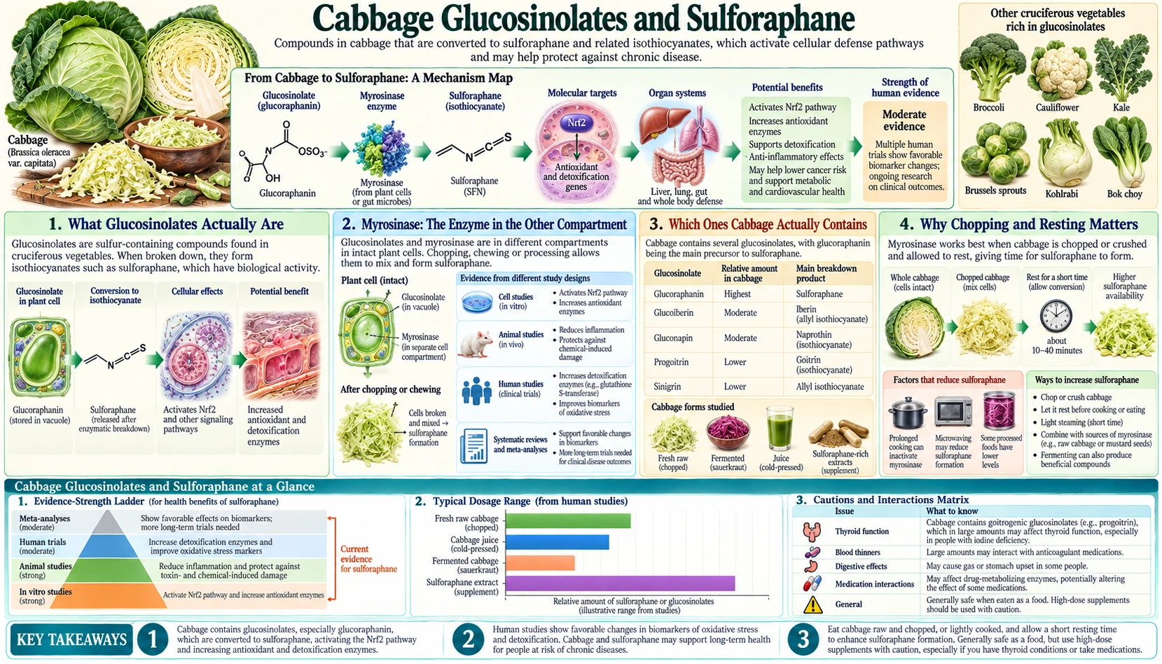 Glucosinolates and Sulforaphane — scientific infographic poster