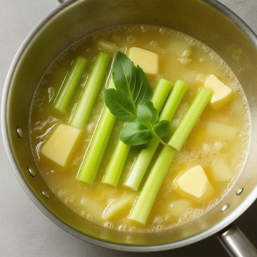 Braised celery