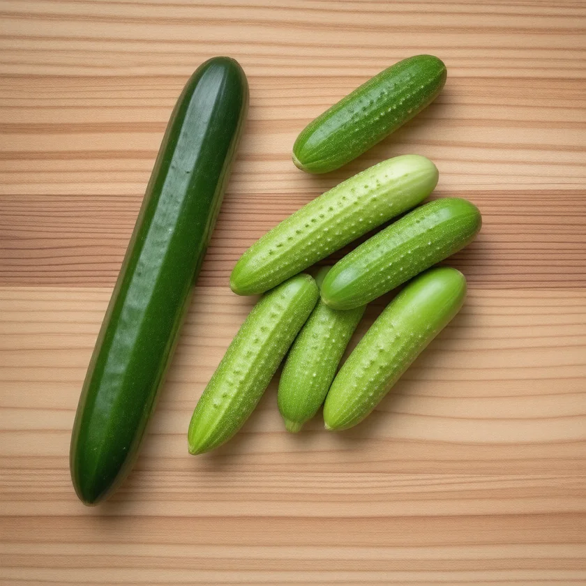 Long and pickling cucumbers