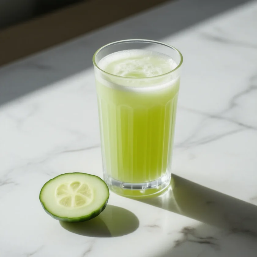 Fresh cucumber juice