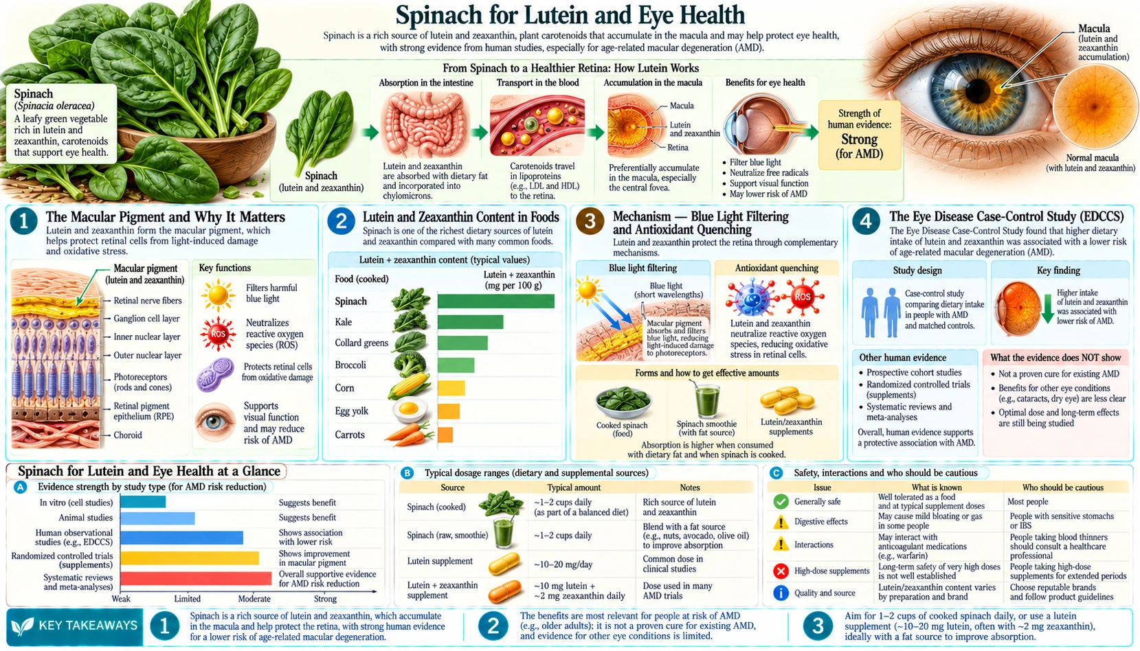 Lutein and Eyes — scientific infographic poster