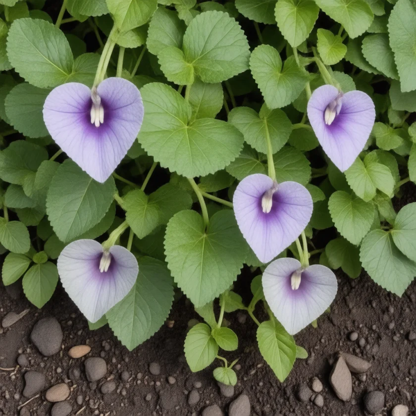Sweet potato vines in flower