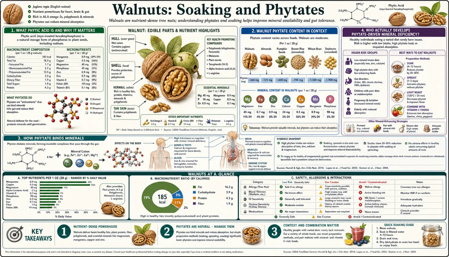 Soaking and Phytates — scientific infographic poster