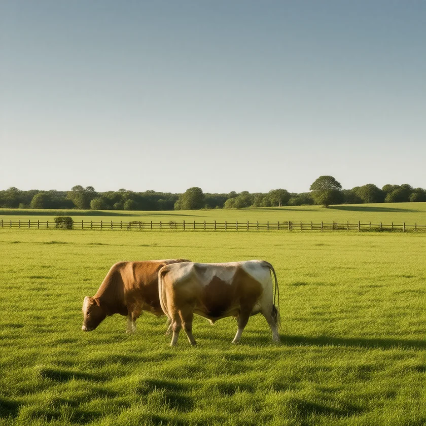 Cattle grazing on pasture