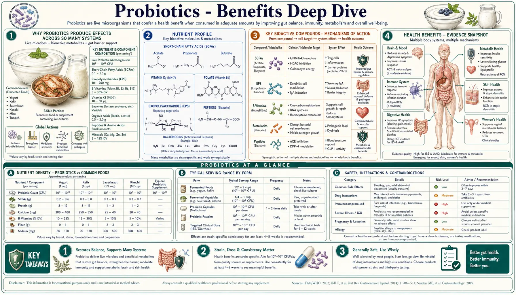 Benefits — scientific infographic poster