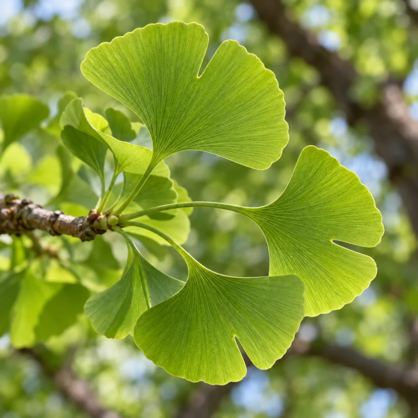 Ginkgo leaves, the source of the extract