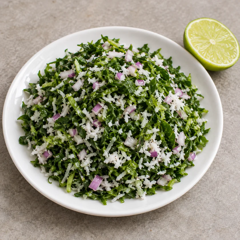 Gotu kola sambol, a Sri Lankan leaf salad