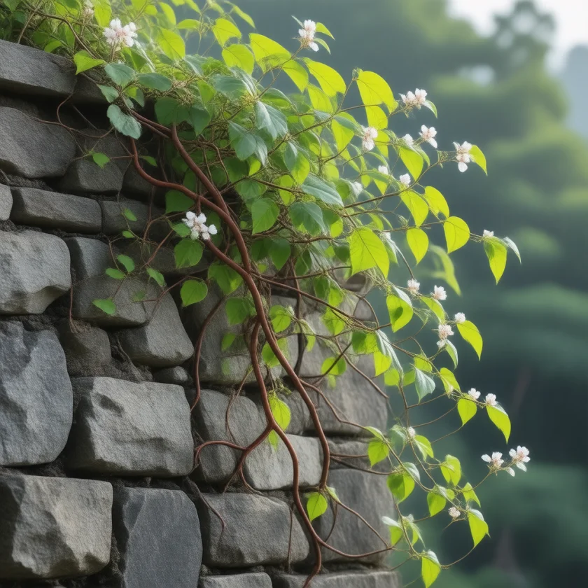 He shou wu vine in flower