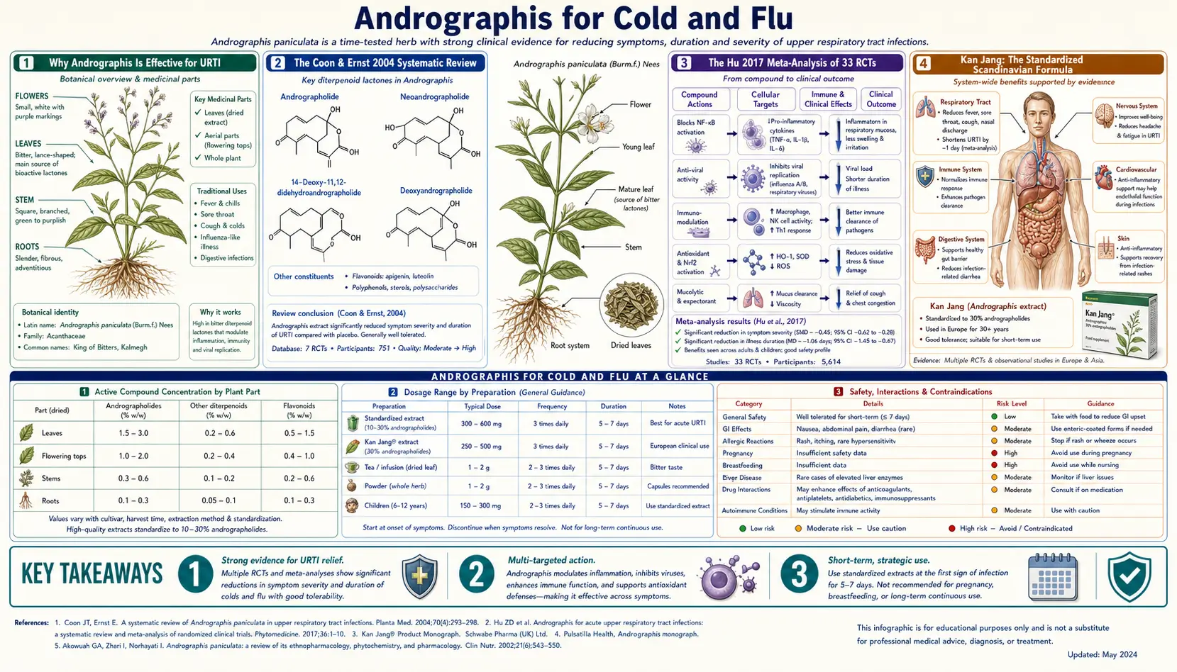 Cold and Flu — scientific infographic poster