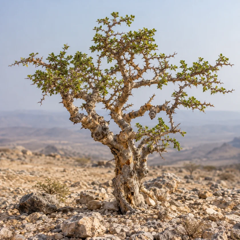 A myrrh tree in its desert homeland
