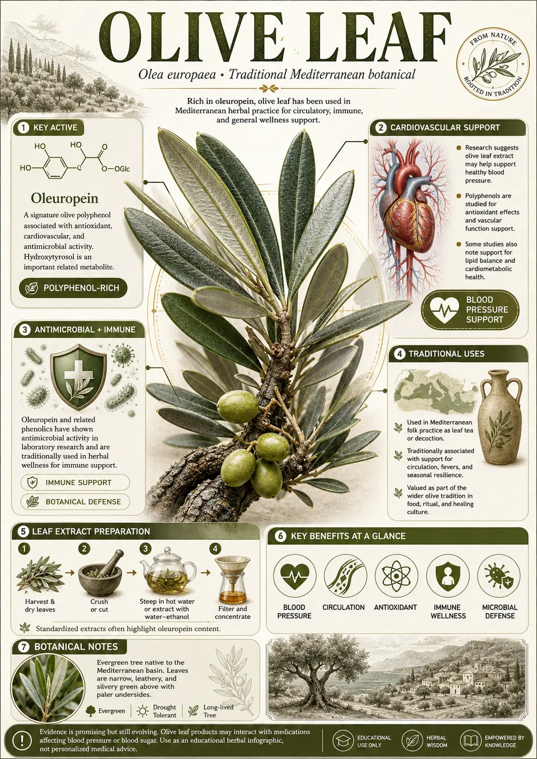 Olive Leaf (Olea europaea)