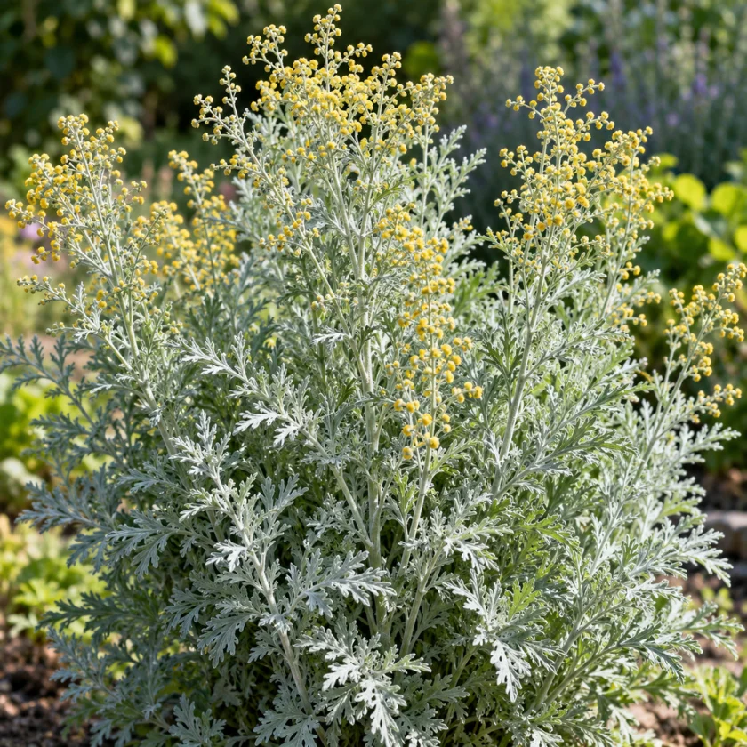 Wormwood growing in a garden