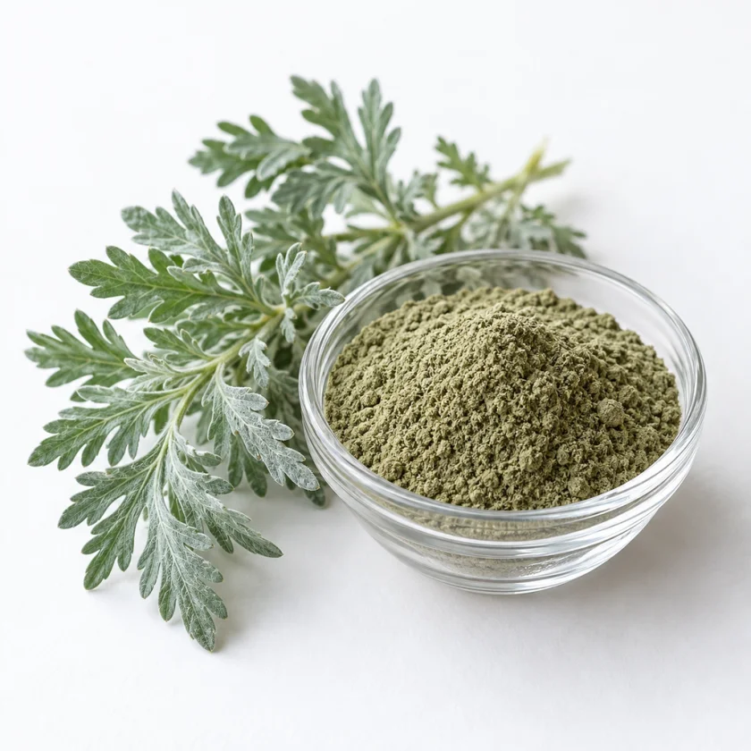 Powdered wormwood, the form tested in the trials