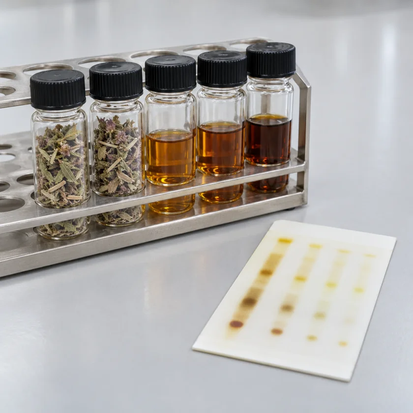 Testing herb samples for species identity