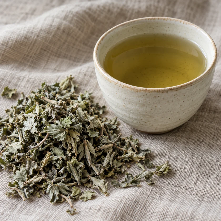 Mugwort tea, the oral form at issue in pregnancy