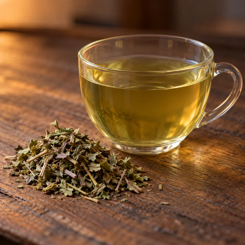 Skullcap tea in the evening