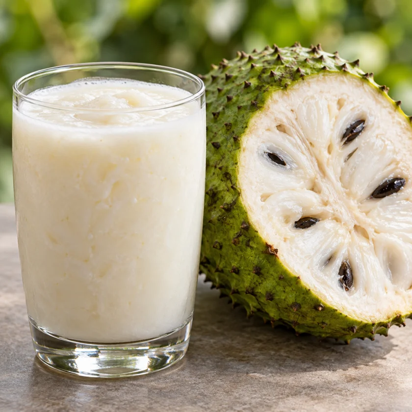 Soursop fruit drink, which carries sugar and potassium