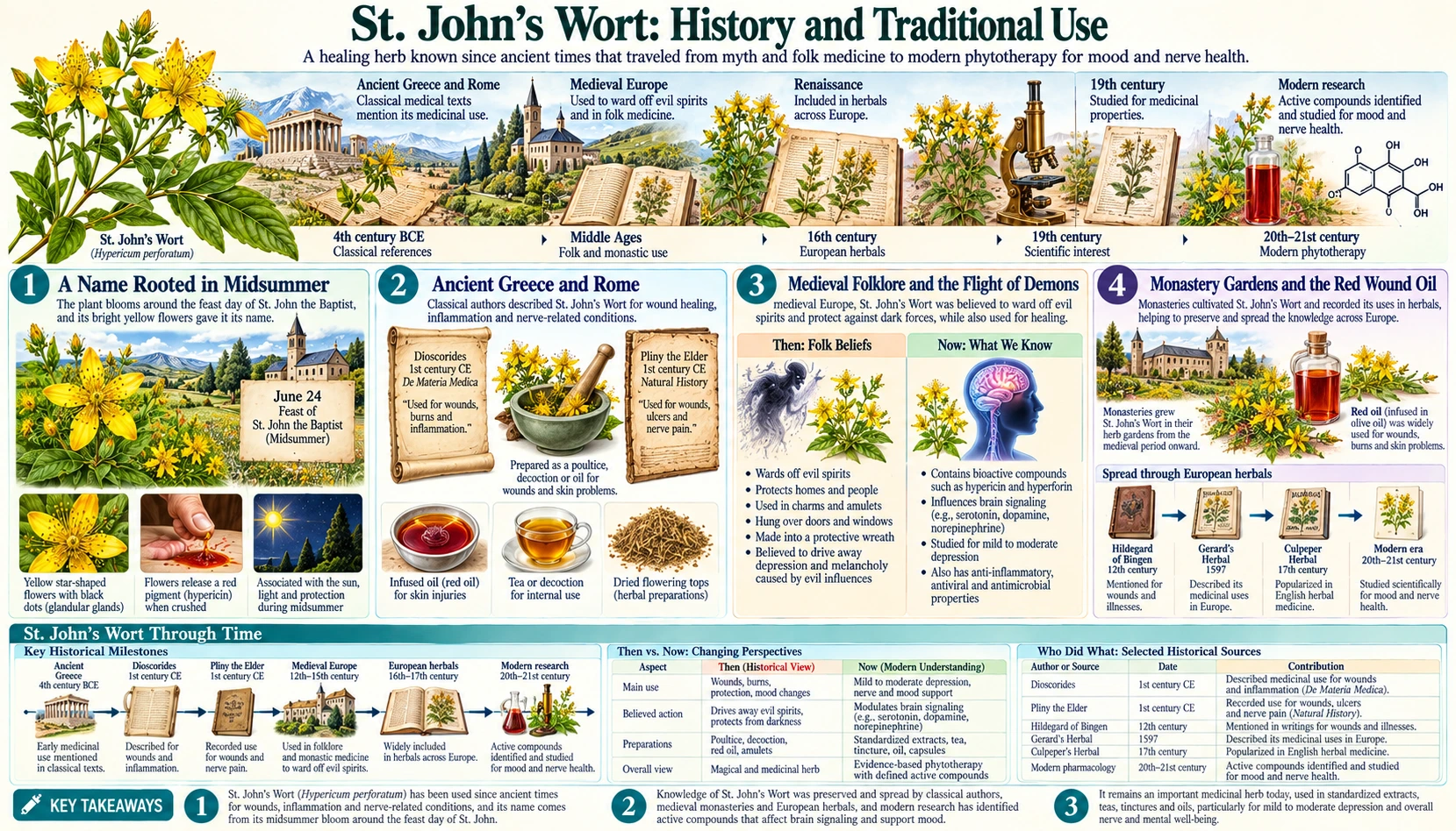 History — scientific infographic poster