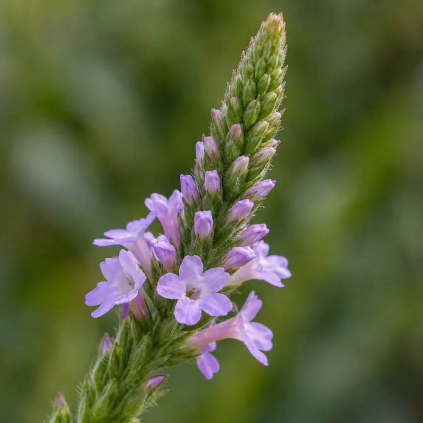 The tiny lilac flowers of vervain