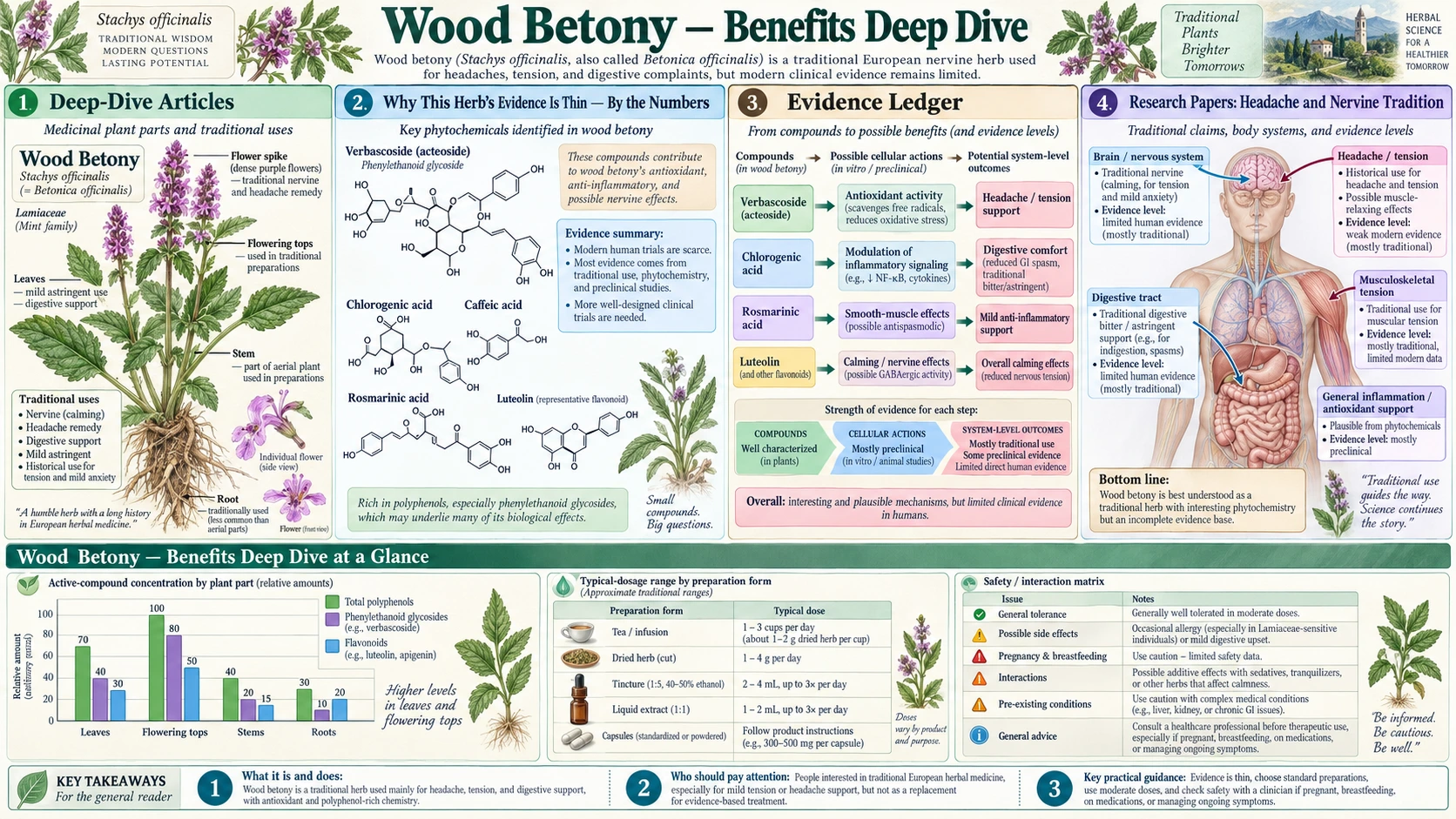 Benefits — scientific infographic poster