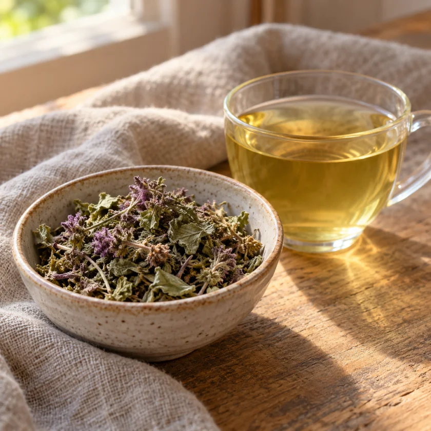 Dried wood betony and its tea
