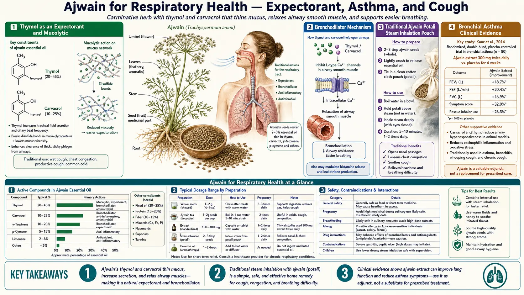 Respiratory Health — scientific infographic poster