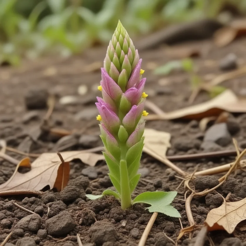 The black turmeric flower spike