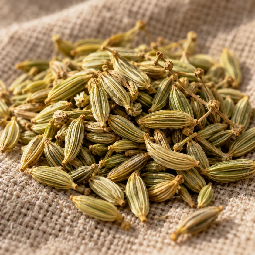 Dried fennel seeds