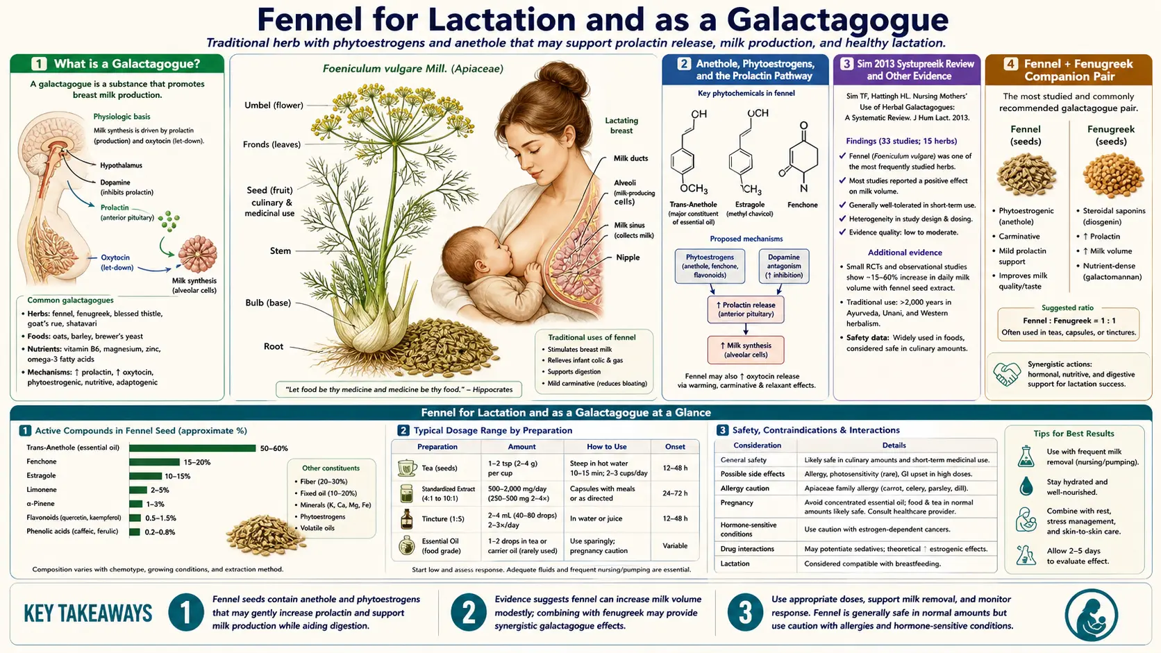 Lactation and Galactagogue — scientific infographic poster