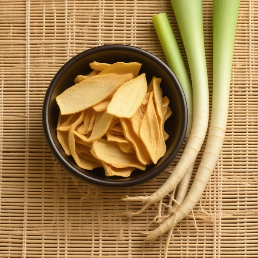 Dried and fresh fingerroot
