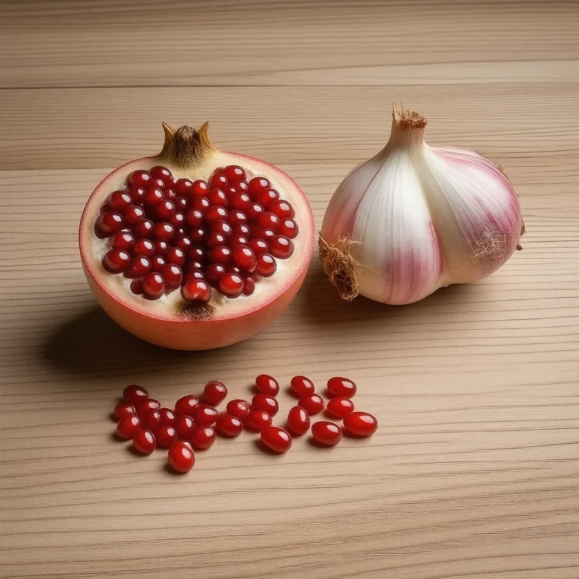 Pomegranate and galangal, the two tested ingredients