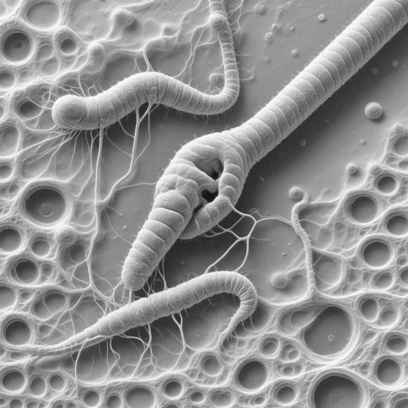 Helicobacter pylori bacteria on the stomach lining