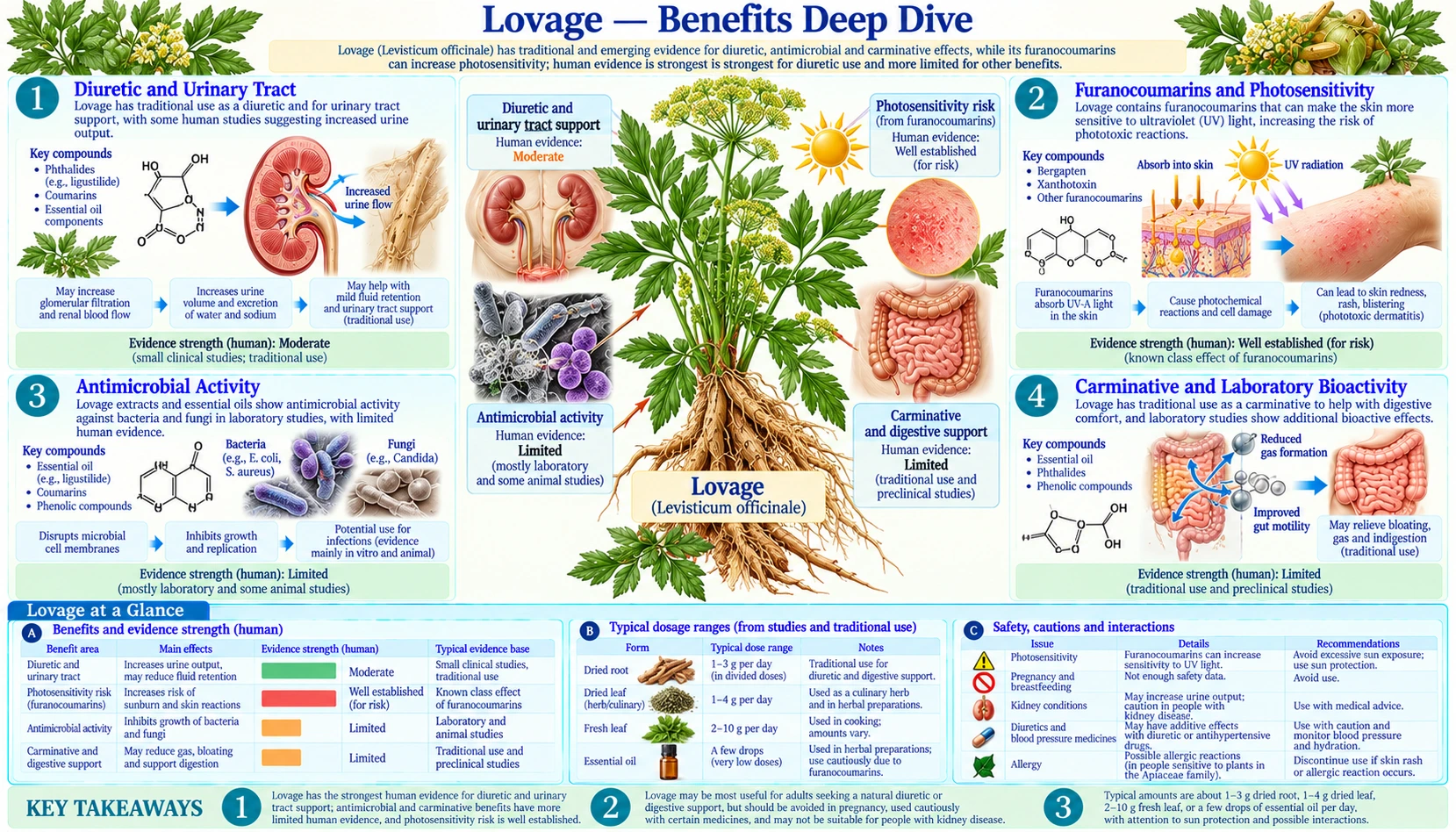 Benefits — scientific infographic poster