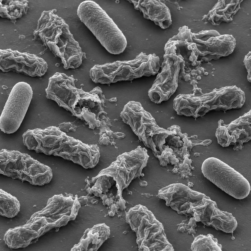 Bacteria damaged by oregano's carvacrol