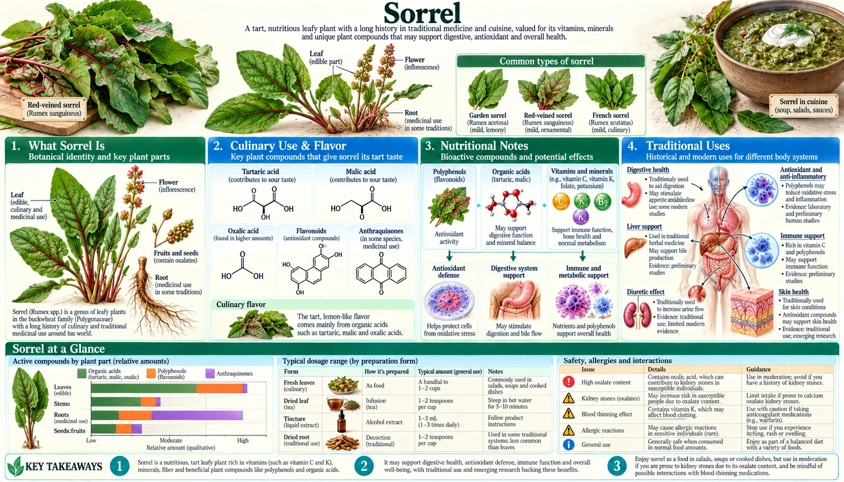 Sorrel — scientific infographic poster