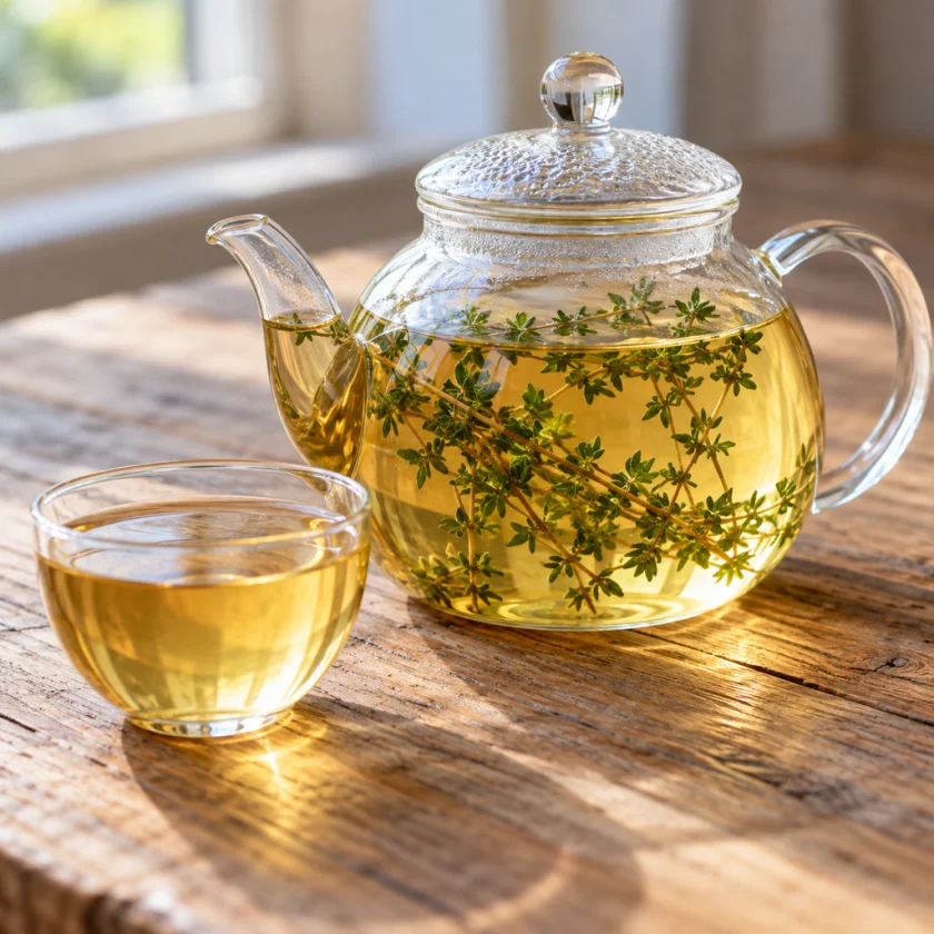 Thyme tea, a traditional cough remedy