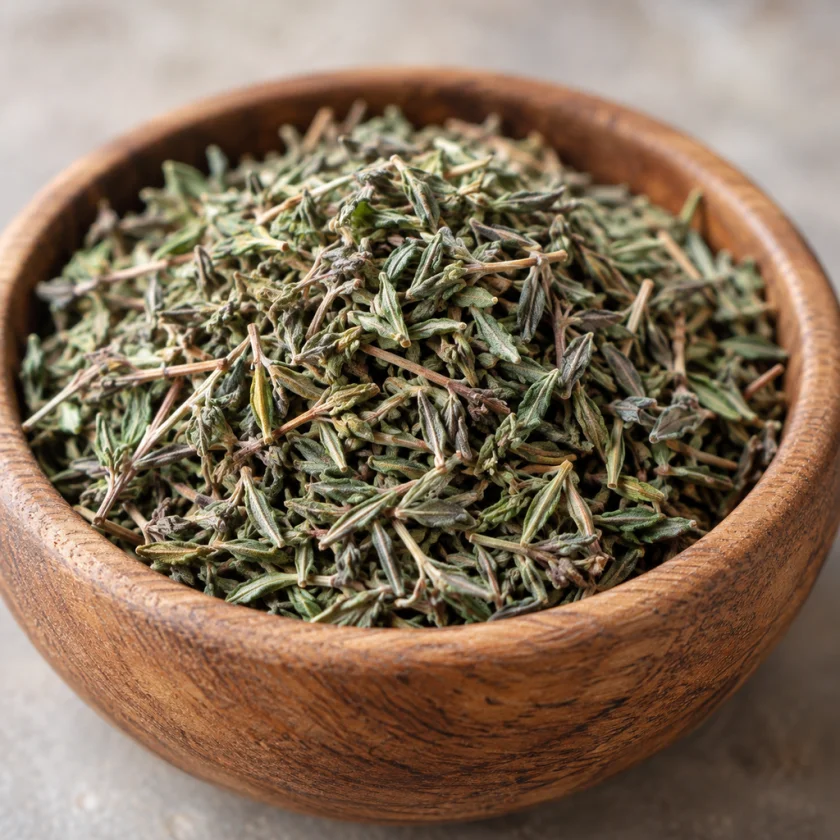 Dried thyme leaves