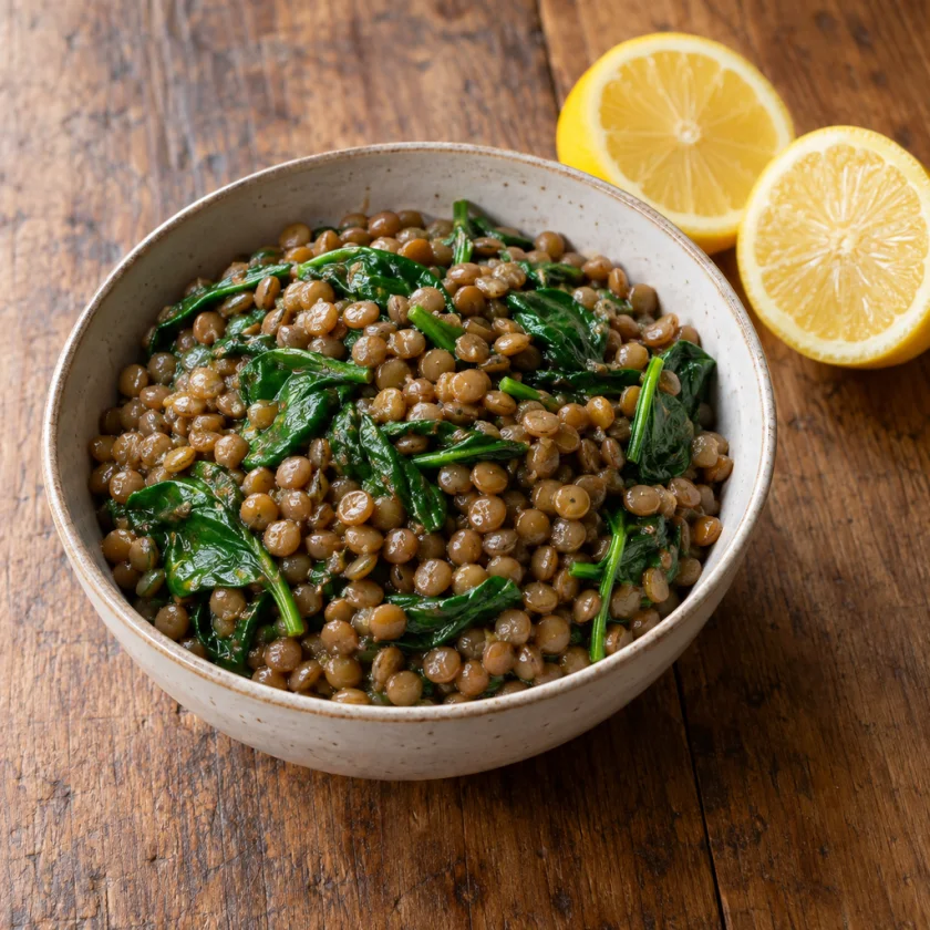 Plant foods rich in non-haem iron, with vitamin C
