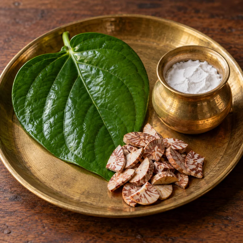 The parts of a betel quid