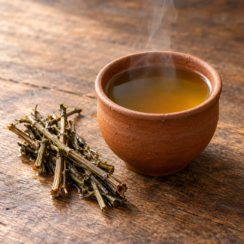 A chiretta decoction, intensely bitter