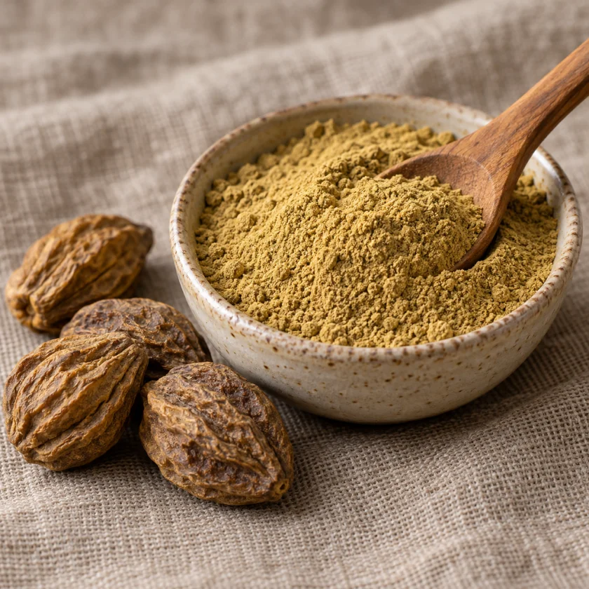 Haritaki powder, the common traditional form